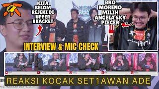 ONIC BUAT RRQ UPPER BRACKET! REAKSI MAS ADE INTERVIEW & MIC CHECK BIGETRON ALPHA VS FNATIC ONIC!