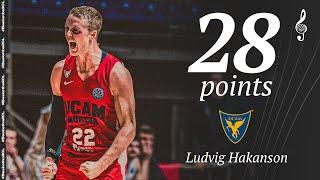 Ludvig Hakanson (28 PTS) | Player Highlights | FMP v UCAM | #BasketballCL 2024-25