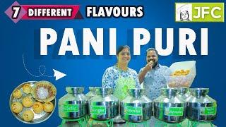 Hyderabad Special Pani Puri With 7 Different Flavours Of Water Rs ₹25 Only l Venkys Food Byte