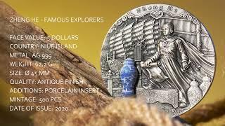 Zheng He - Famous Explorers, collector coin of the Mint of Gdansk