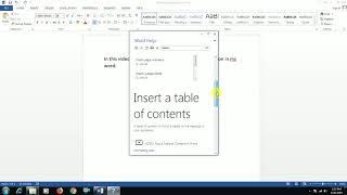 How to use HELP button in Microsoft word.