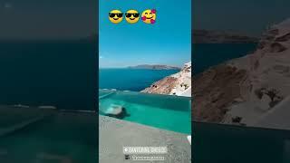 Santorini in Greece|BeAuTiFuLPlace|StAtus|Nadeem Matrix #shorts #santorini #greece #viral