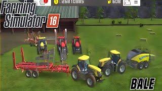 Bale Equipment's use in farming simulator 16 timelapse || cow feeding in fs 16 || #fs16 #gameboy50