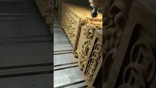Đục trụ cầu thang với máy 4 đầu gầm 35cm 0968689988 #máy_cnc_đông_phương #máy_đục_gỗ_cnc