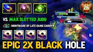 ULTRA AGGRESSIVE OFFLANE Enigma Aghs Scepter + Refresher Orb Build EPIC 2X BLACK HOLE 7.37b DotA 2