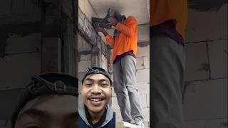 Cara mengecor lubang sempit #short #funny #construction #tukang #automobile #concrete