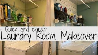 LAUNDRY ROOM MAKEOVER // UNDER $14