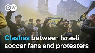 Israeli officials condemn clashes between Israeli soccer fans and protesters as 'antisemitic'