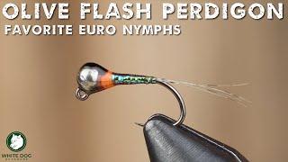 Fly Tying - Olive Flash Perdigon - Favorite Euro Nymphs