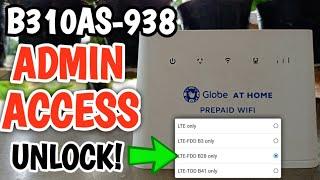 GLOBE AT HOME PREPAID WIFI B310AS-938 ADMIN ACCESS PREVIEW AND BAND SELECTION 2021 | BricsTV