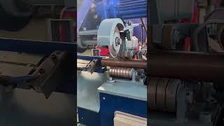 Cut steel pipe with cold saw without burr- Good tools and machinery make work easy