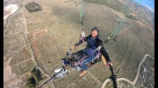 Flying Motorcycle Uçan Motorsiklet PAMUKKALE PARAGLIDING YAMAÇPARAŞÜTÜ PARACHUTE MOTORBIKE TURKEY