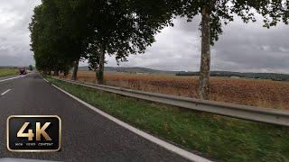 Driving from Auxerre to Sens - Scenic Road Trip on the RN6 in 4K