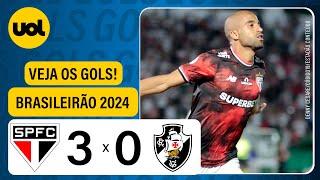 SÃO PAULO 3 X 0 VASCO - BRASILEIRÃO 2024; VEJA OS GOLS DE LUCIANO E LUCAS