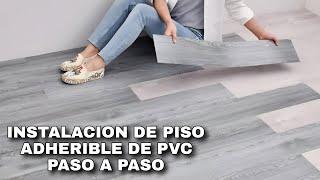 COMO INSTALAR PISO ADHERIBLE DE PVC