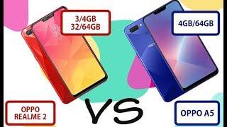 Compair Oppo A5 vs Oppo Realme2 | Comparison 2018 |