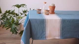 Boho Home Dining Decor Ideas - Mexican Style Home Decor Using Authentic Oaxacan Handmade Tablecloths