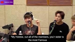 Jhope talk about Jiwoo (his sister)