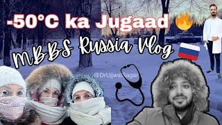 SURVIVING -50°C Vlog || Kemerovo State University Russia || MBBS in Russia  || MBBS Abroad