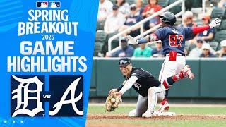 Tigers vs. Braves Spring Breakout Game Highlights (3/16/25) | MLB Highlights