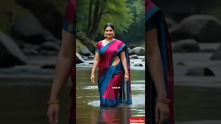 Dancing Diva in Dubai River | AI Saree Princess Slays with Style #Shorts #dubaiprincess #aisaree