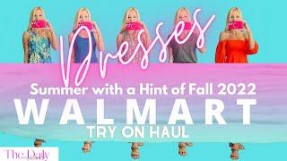 Walmart Try On Haul-Affordable Dresses for Women Over 40-  How to Style Summer Clothes for Fall 2022