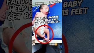 That's great. Mom helps the disabled baby#shorts #funny #love #live #life