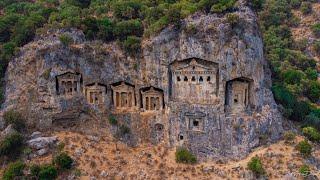 Kaunos Tombs Of The Kings Dalyan (Turkey) 4K Drone Footage