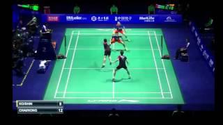 BADMINTON SF China Open 2015 MD Ko Sung hyun,Shin Baek cheol vs Chai Biao,Hong Wei