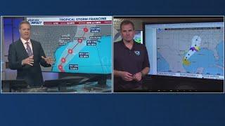 Dr. Michael Brennan speaks with KHOU 11 Chief Meteorologist David Paul about Francine's track