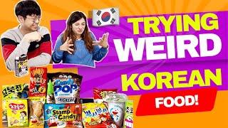 Trying Weird Korean Foods