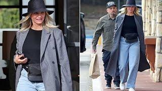 Cameron Diaz & Benji Madden Step Out in Style