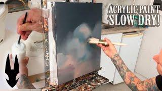 Painting demonstration​ on slowing the dry time of your paints