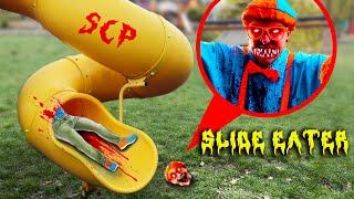 Extra LSIDE EATER eat BLIPPI EXE on the PALUGROUND ( all Carnivorous SCP 1562 videos  )