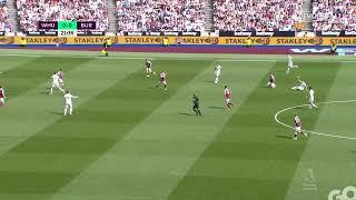 HORRIBLE TACKLE ASHLEY WESTWOOD BROKEN LEG | EPL MATCH westham burnley 17April 2022