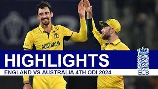 ENGLAND VS AUSTRALIA 4TH ODI 2024 MATCH HIGHLIGHTS | ENG VS AUS