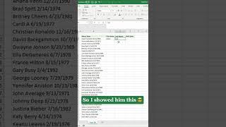 Excel Flash Fill Hack for Instant Data Magic!  #excel #exceltips
