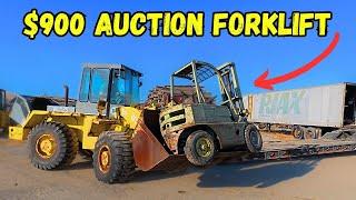 Auction Bought, Sight Unseen, Will this Forklift Ever Run Again???