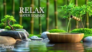 Bamboo Water Fountain + Healing Piano Music - Relaxing Music for Meditation, Spa, Sleep, Yoga