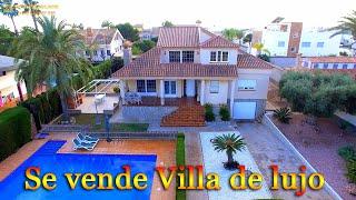 Se vende villa de lujo en España, 200 m de playa, casa con piscina en Mil Palmeras, Orihuela Costa