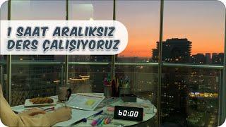 1 Saat Aralıksız Ders Çalış | Gün Batımı ve Motivasyon Artırıcı Müziklerle 