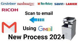 Scan to email setup using gmail in Ricoh or any Brand | Scan to email in Ricoh printer.