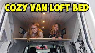 Creating a Cozy Roof Bed in My Van | Camper conversion | Van Life | Nissan E-NV200