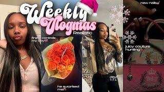 WEEKLY VLOGMAS️ Finsta Controls My Day + Xmas Decor Shopping + New Nails + Juicy Hunting + More!!