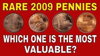 Rare 2009 penny coins worth money! Valuable 2009 pennies to look for!