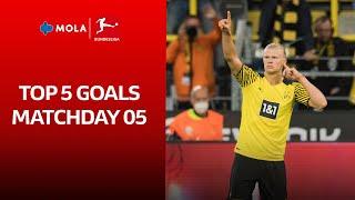 Bundesliga | Haaland, Sané & More | Top 5 Goals Matchday 05