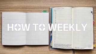 Plan, Record, Track your habits with 10 Weekly Planner Ideas / Feat. MUJI, Hobonichi Weeks