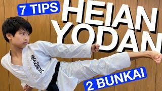 Heian Yondan Kata Step by Step Tutorial! 7 Tips & 2 Bunkai!