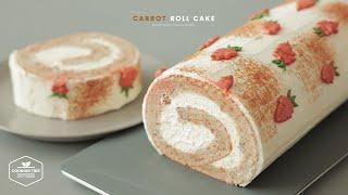 당근 롤케이크 만들기 : Carrot Roll Cake Recipe | Cooking tree