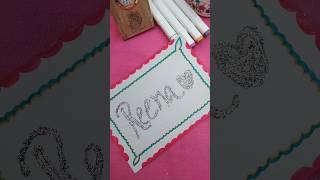 calligraphy with glue and glitter  #shorts #youtube #viralshort #trending #yt #explore #harjassim